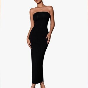 Elegant Black Strapless Dress